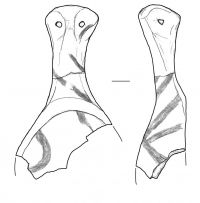 Πήλινο κουτάλι με ανθρωπόμορφη λαβή