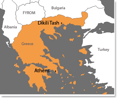 Localisation du site de Dikili Tash