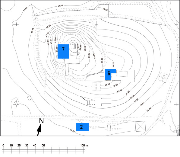 Topographie du site et fouilles du 2ème programme de recherche