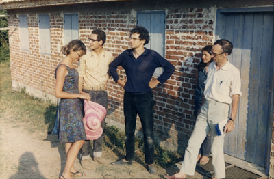 Une partie de l’équipe 1969 : de gauche à droite, L. Demoule, S. Cleuziou, J.-P. Demoule, C. Marmoz, J. Deshayes.