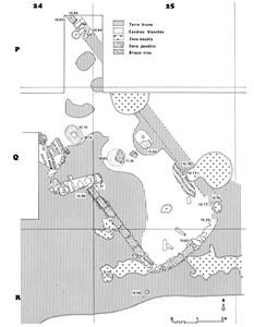 Le bâtiment du Bronze Récent dans le secteur A2 (devenu secteur 7).