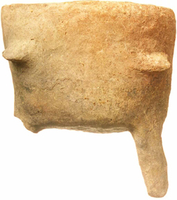 Tripod cooking-pot; Late Neolithic I (c. 4900 BC).